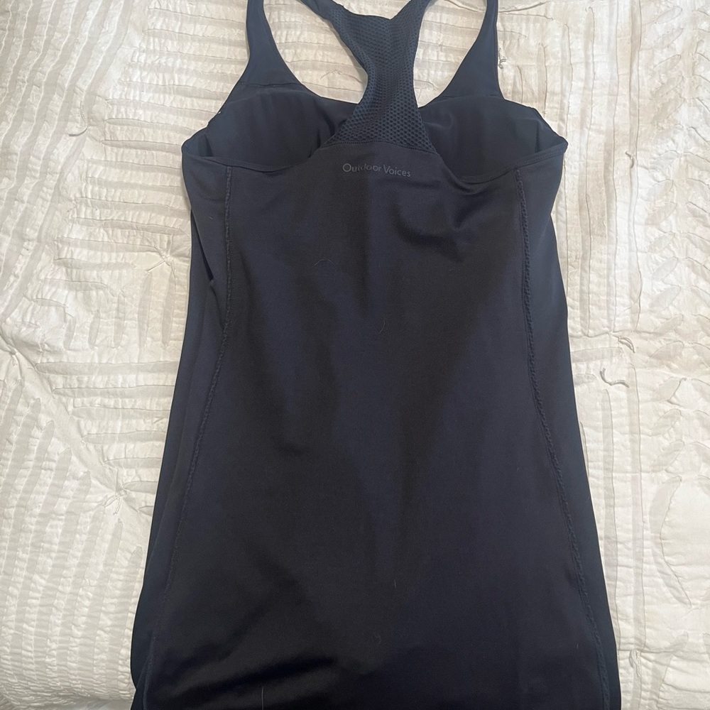 Outdoor Voices Black Mini Dress